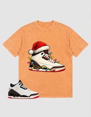 Cream World’s Best Dad 3s Zadago Washed T-shirt Kickmas Graphic