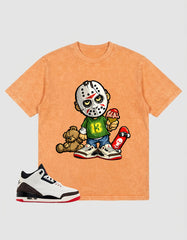 Cream World’s Best Dad 3s Zadago Washed T-shirt Little Jason Graphic