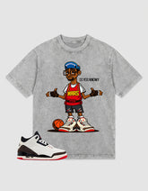 Cream Worldās Best Dad 3s Zadago Washed T-shirt Mars Blackmon Graphic