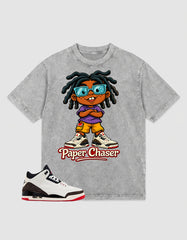 Cream World’s Best Dad 3s Zadago Washed T-shirt Paper Chaser Graphic