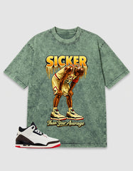 Cream World’s Best Dad 3s Zadago Washed T-shirt Sicker Graphic