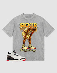 Cream World’s Best Dad 3s Zadago Washed T-shirt Sicker Graphic