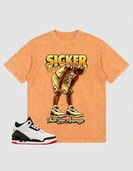 Cream World’s Best Dad 3s Zadago Washed T-shirt Sicker Graphic