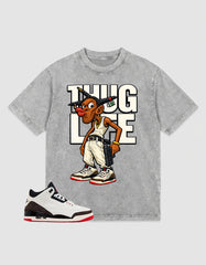 Cream World’s Best Dad 3s Zadago Washed T-shirt Thug Life Graphic