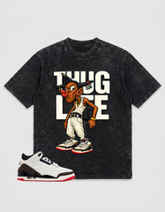 Cream World’s Best Dad 3s Zadago Washed T-shirt Thug Life Graphic