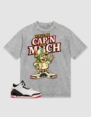 Cream World’s Best Dad 3s Zadago Washed T-shirt Y'all Be Cap'n Too Much Graphic