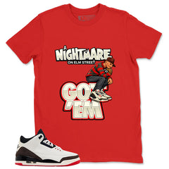 Cream World’s Best Dad 3s Zadago Shirt Nightmare On Elm Street Graphic