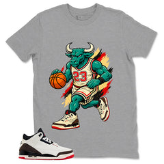 Cream World’s Best Dad 3s Zadago Shirt Raging Bull Graphic
