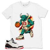 Cream World’s Best Dad 3s Zadago Shirt Raging Bull Graphic