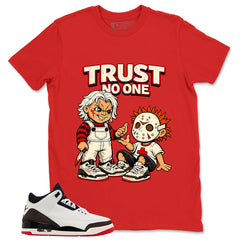 Cream World’s Best Dad 3s Zadago Shirt Trust No One Graphic