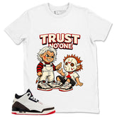 Cream World’s Best Dad 3s Zadago Shirt Trust No One Graphic