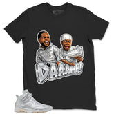 Daaamn Shirt - Match Air Jordan 6 x Paris Saint-Germain Metallic Silver