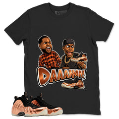Daaamn Sneaker Meme Graphic Tee, Shirt to Match Air Foamposite One Copper, Air Foamposite Unisex Black Shirt
