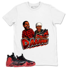 Daaamn Sneaker Meme Graphic Tee, Shirt to Match Air Foamposite Stranger Things, Air Foamposite Unisex Blue Shirt