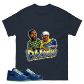 Daaamn Sneaker Meme Graphic Tee, Shirt to Match Air Force 1 Mystic Navy, Air Force 1 Unisex Shirt