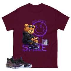 Don't Forget Smile Graphic Tee, Shirt to Match Air Foamposite One Eggplant, Air Foamposite Unisex Purple Shirt