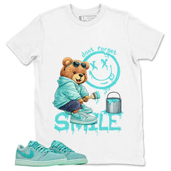 Don't Forget Smile Shirt - Match Womens Air Jordan 1 Washed Teal
