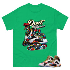 Don't Touch My Kicks Graphic Tee, Shirt to Match Air Jordan 7 Miro, Air Jordan 7 Miro Unisex Shirt