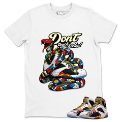 Don't Touch My Kicks Graphic Tee, Shirt to Match Air Jordan 7 Miro, Air Jordan 7 Miro Unisex Shirt