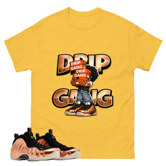 Drip Gang Graphic Tee, Shirt to Match Air Foamposite One Copper, Air Foamposite Unisex Black Shirt