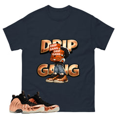 Drip Gang Graphic Tee, Shirt to Match Air Foamposite One Copper, Air Foamposite Unisex Black Shirt