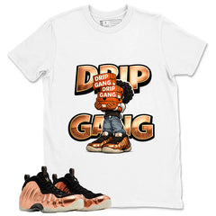 Drip Gang Graphic Tee, Shirt to Match Air Foamposite One Copper, Air Foamposite Unisex Black Shirt