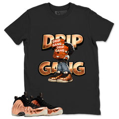 Drip Gang Graphic Tee, Shirt to Match Air Foamposite One Copper, Air Foamposite Unisex Black Shirt