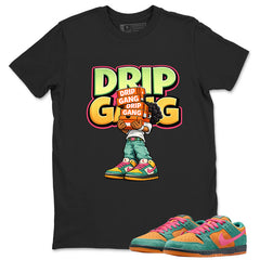 Drip Gang Graphic Tee, Shirt to Match SB Dunk Green Noise, SB Dunk Green Noise Watermelon Unisex Shirt