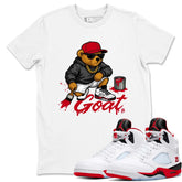 Goat GT Shirt - Match Air Jordan 5 'Fire Red' 2025