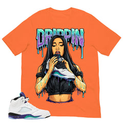 Drippin Girl Shirt - Matching Air Jordan 5 Retro 'Grape' 2025