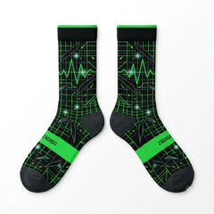 Electric Green Socks – Air Jordan 6 Retro Inspired Mid-Calf Unisex Crew Socks