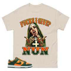 Fck I Give Nun Shirt - Match Green Dunk Low Miami Hurricanes