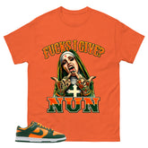 Fck I Give Nun Shirt - Match Green Dunk Low Miami Hurricanes