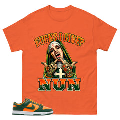 Fck I Give Nun Shirt - Match Green Dunk Low Miami Hurricanes