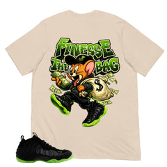 Finesse The Bag Shirt - Match Air Foamposite One Black Volt