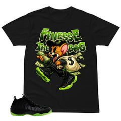 Finesse The Bag Shirt - Match Air Foamposite One Black Volt