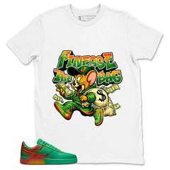 Finesse The Bag Shirt - Match Air Force 1 Stadium Green Crimson