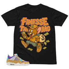 Finesse The Bag Shirt - Match Union LA x Air Jordan 4 Desert Moss