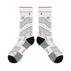 Fire Red 2022 Sneaker Match Socks – Air Jordan 3 Retro Fire Red Inspired Mid-Cut Crew Socks Unisex