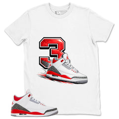 Fire Red 3s Zadago Shirt 3s Graphic