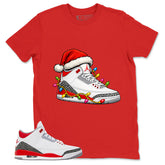 Fire Red 3s Zadago Shirt Kickmas Graphic