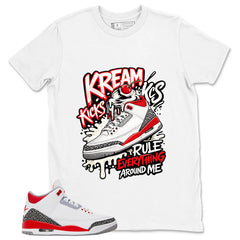 Fire Red 3s Zadago Shirt Kream Kicks Graphic