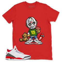 Fire Red 3s Zadago Shirt Little Jason Graphic