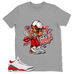 Fire Red 3s Zadago Shirt Talk To The Hand Graphic