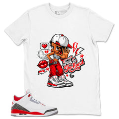 Fire Red 3s Zadago Shirt Talk To The Hand Graphic