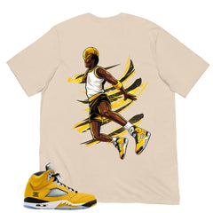 Graphic Tee Flight Legend Basketball Shirt - to Matching Air Jordan 5 T23 Tokyo