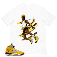 Graphic Tee Flight Legend Basketball Shirt - to Matching Air Jordan 5 T23 Tokyo