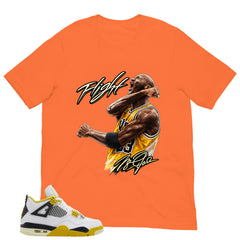 Flight Legend MJ Shirt - Match Air Jordan 4 Vivid Sulfur