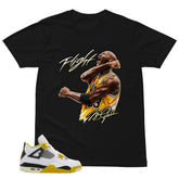 Flight Legend MJ Shirt - Match Air Jordan 4 Vivid Sulfur