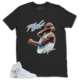 Flight Legend MJ Shirt - Match Virgil Abloh x Air Jordan 1 Alaska